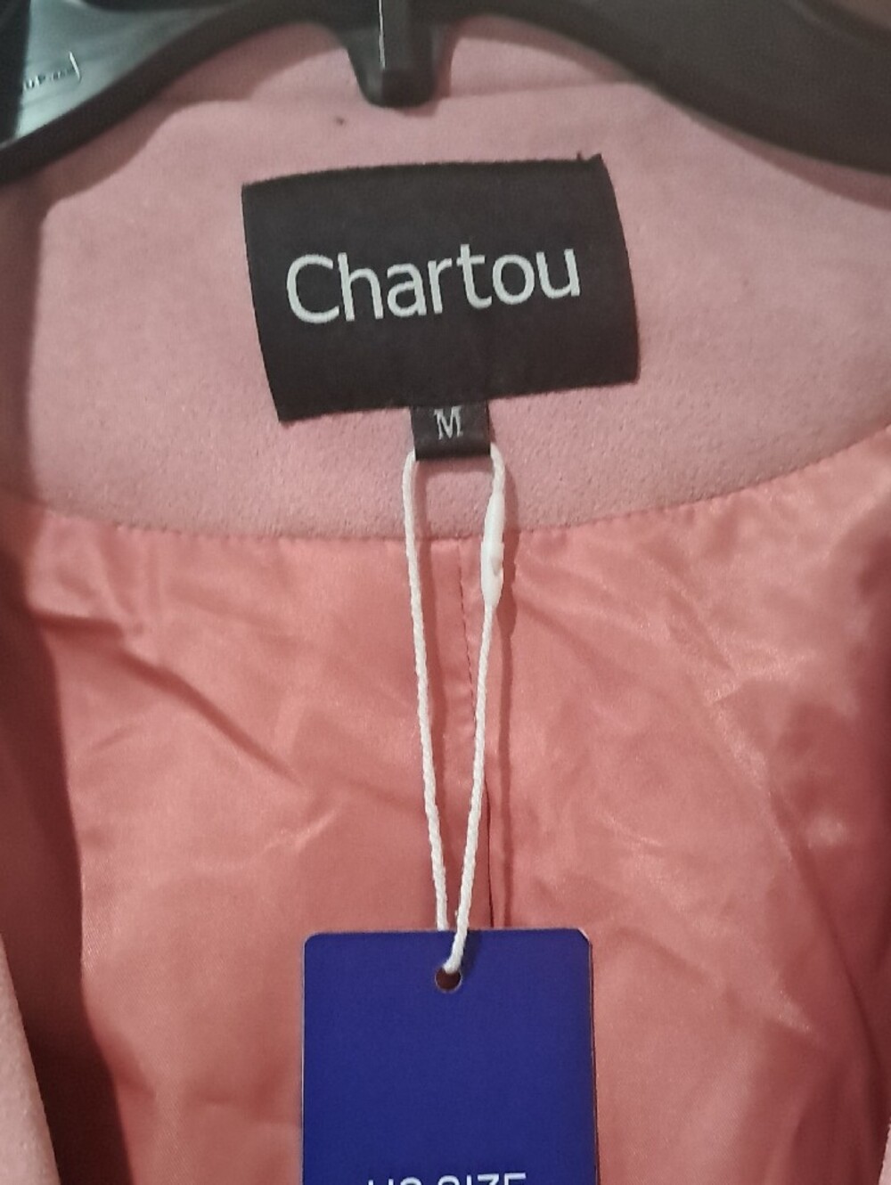 Chartou Pink Fringe Suede-Style Jacket - Picture 2 of 8